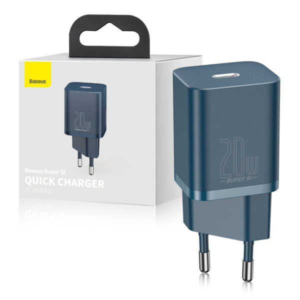 Charger Baseus Type C Si 1C 20 W (CCSUP-B03) blue 6953156230019