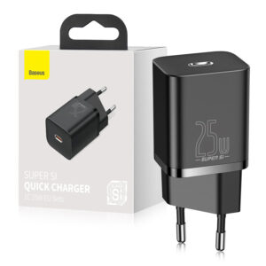 !!!Best price!!! Charger Baseus Si 1C Type C 25W (CCSP020101) black 6932172603724