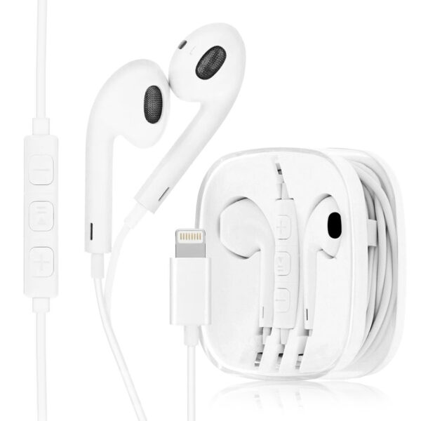 Headset for iPhone Lightning 8-pin BOX HR-ME25 white 5903396042317