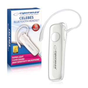 BLUETOOTH EARPHONE ESPERANZA EH184W CELEBES WHITE 5901299947531