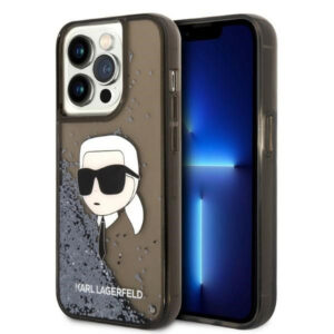 Karl Lagerfeld iPhone 14 Pro Max (6.7') KLHCP14XLNKHCK hardcase Glitter Karl Head black 3666339086831