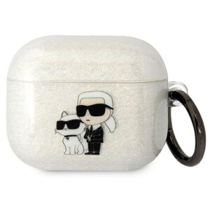 Case Karl Lagerfeld Airpods 3 KLA3HNKCTGT Gliter Karl&Choupette transparent 3666339088125