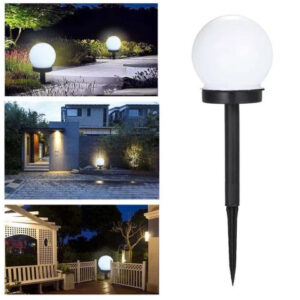 Solar lamp ball white 2pcs