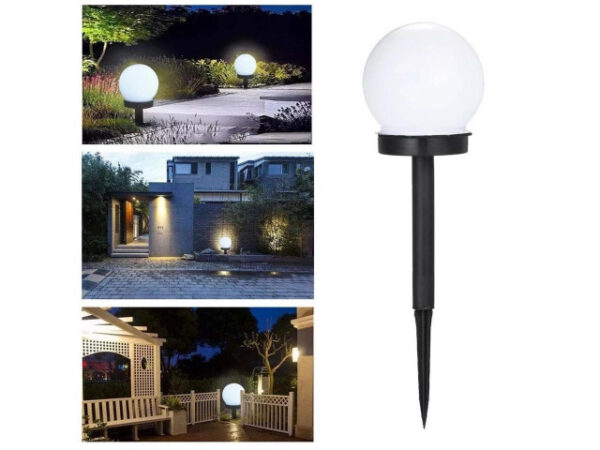 Solar lamp ball white 2pcs