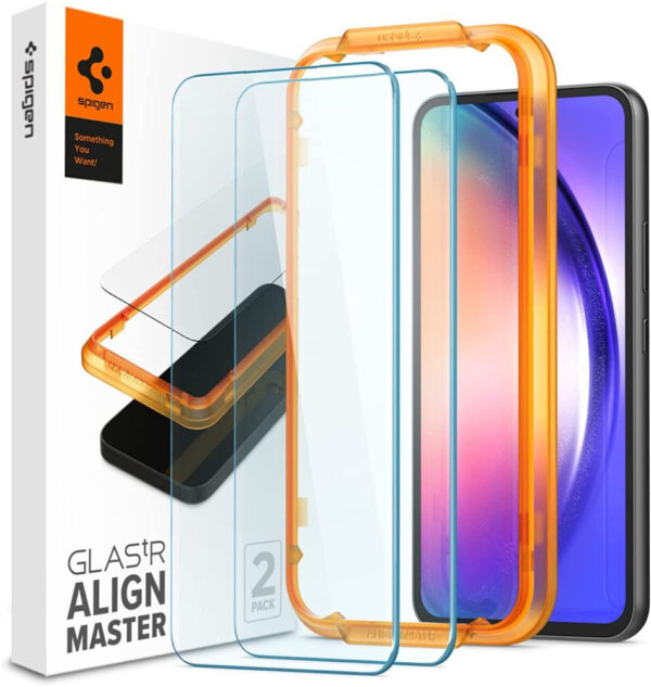 TEMPERED GLASS SPIGEN ALM GLAS.TR 2-PACK GALAXY A54 5G CLEAR 8809896743211