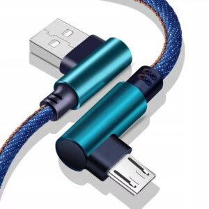 Cable USB micro USB angular quick charge 2m (mix of colors)