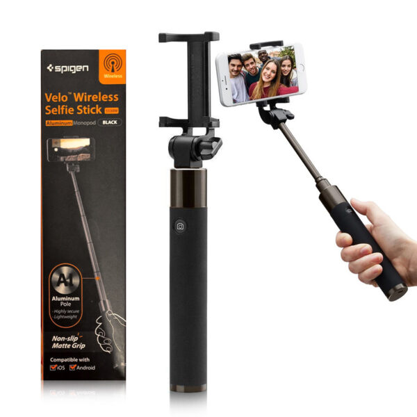 SPIGEN S530W WIRELESS SELFIE STICK BLACK 8809522196794