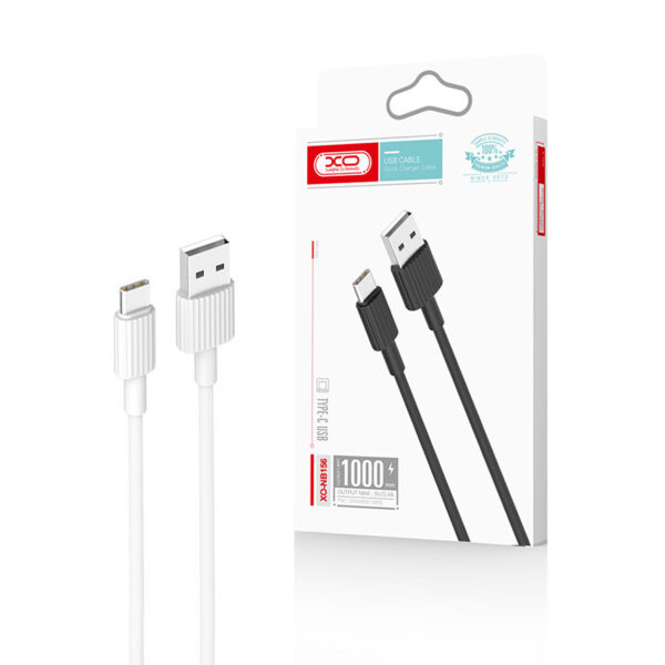 Cable USB XO NB156 - USB-C 1,0 m 2,4A white 6920680871865