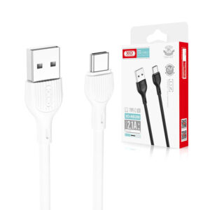 Cable USB XO NB200 USB-C 2m 2.1A white 6920680878086