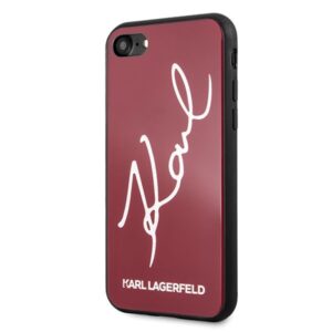 Karl Lagerfeld iPhone 7/ 8 KLHCI8DLKSRE hard case Signature Glitter red 3700740445075