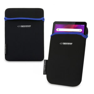 NEOPRENE TABLET CASE 9.7' ESPERANZA BLACK/ BLUE 5901299903131