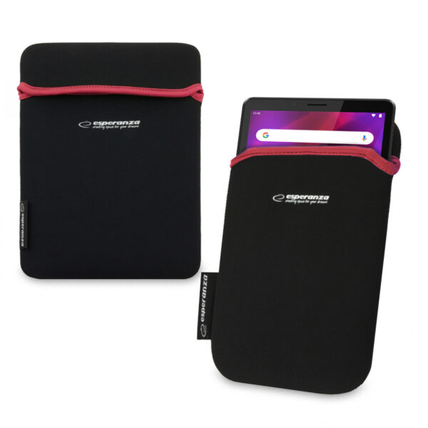 NEOPRENE TABLET CASE 9.7' ESPERANZA BLACK/ RED 5901299903162