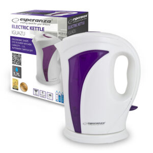 ELECTRIC KETTLE ESPERANZA IGUAZU 1.7 L WHITE-PURPLE 5901299932438