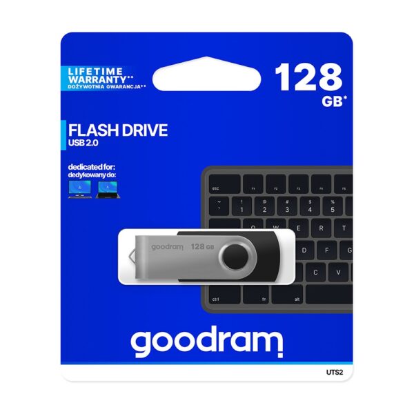 Pendrive GoodRam UTS2 (128GB | USB 2.0) black 5908267920312