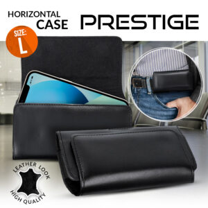 REAL LEATHER PRESTIGE HORIZONTAL CASE L IPHONE 12/ 12 PRO/ 13/ 13 PRO/ 14/ 14 PRO/ SAMSUNG S10/ S20/ S21 5903396200977