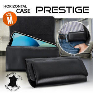 REAL LEATHER PRESTIGE HORIZONTAL CASE M IPHONE 12 MINI/13 MINI/SAMSUNG A40/S8/ XIAOMI Redmi 5A 5903396200960