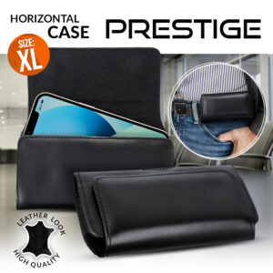 REAL LEATHER PRESTIGE HORIZONTAL CASE XL IPHONE 13 PRO MAX/ 14 PRO MAX/ S21 PLUS/S20 FE/ A50/ A51 5G 5903396200984