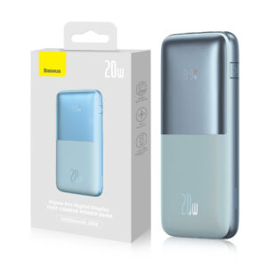 Power bank Baseus Bipow Pro 10000mAh 20W + USB cable 3A 0.3m (PPBD040103) blue 6932172610845