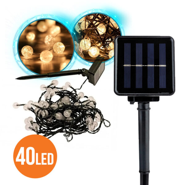 Solar garland 40 LED SOL8804