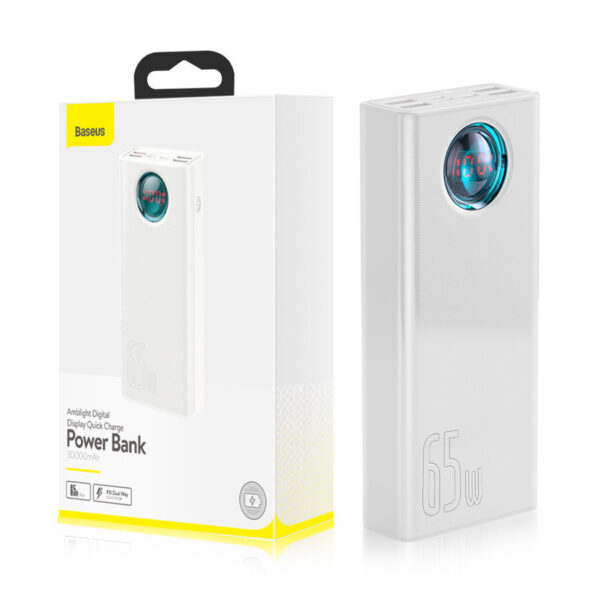 Powerbank Baseus Amblight 65W 30000mAh Overseas Edition (PPLG000102) white 6932172613617