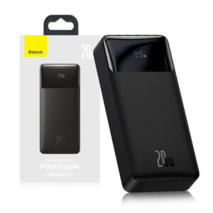 Powerbank Baseus Bipow Quick Charge 20000mAh 20W + cable USB-A - Micro USB 0.25m (PPBD050501) black 6932172618322