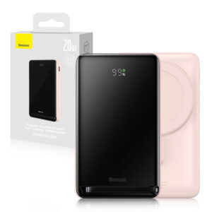 Power Bank Baseus Magnetic Bracket with induction charging MagSafe 10000mAh 20W PPCX000004 pink 6932172609191