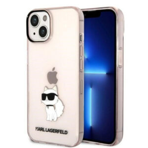 Karl Lagerfeld iPhone 14 (6.1') KLHCP14SHNCHTCP hardcase Ikonik Choupette pink 3666339087166