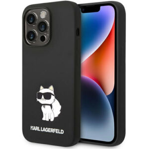 Karl Lagerfeld iPhone 14 Pro (6.1') KLHMP14LSNCHBCK hardcase Silicone Choupette MagSafe black 3666339087746