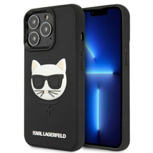 Karl Lagerfeld iPhone 13 Pro Max (6.7') KLHCP13XCH3DBK hardcase 3D Rubber Choupette black 3666339028169