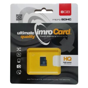 Memory Card IMRO MicroSDHC 8GB class 4 5902768015027