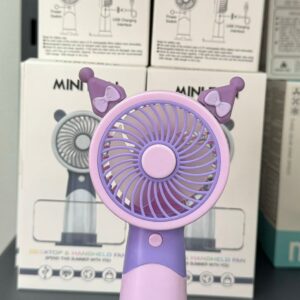 Portable mini fan ears purple