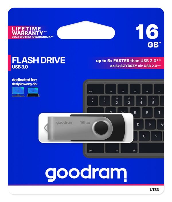 Pendrive GOODRAM TWISTER 16GB USB 3.0 black 5908267920800