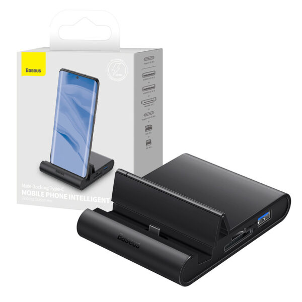 Docking Station Baseus Mate USB Type C HUB black 6932172607937