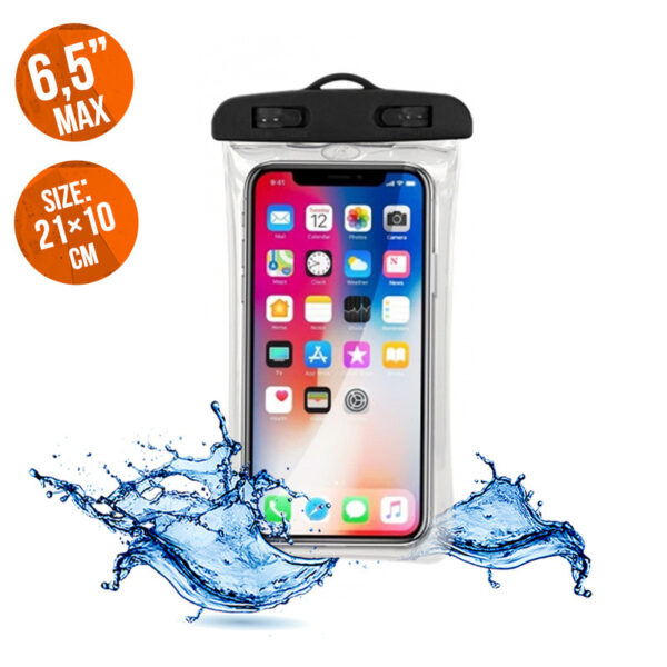 !!!best price!! Protective waterproof phone case up to 6.5'' black