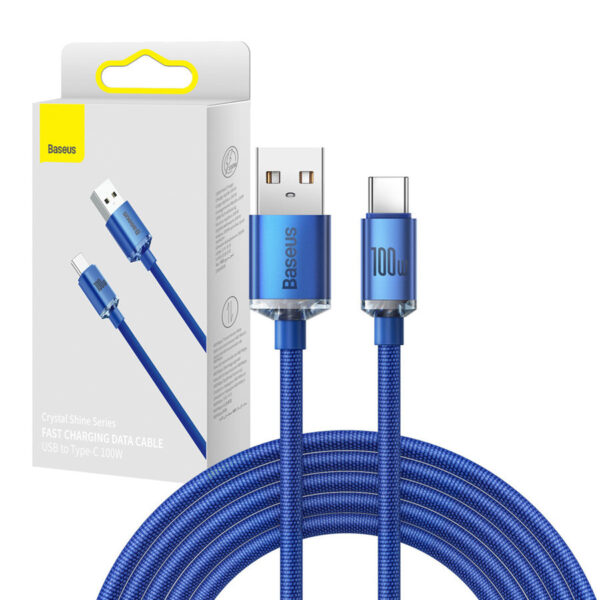 Cable USB Baseus Type A Type C 100W 2m (CAJY000503) blue 6932172602840