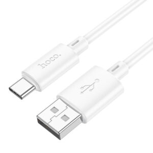 Cable USB HOCO Type C 3A Gratifed X88 white 6931474783356