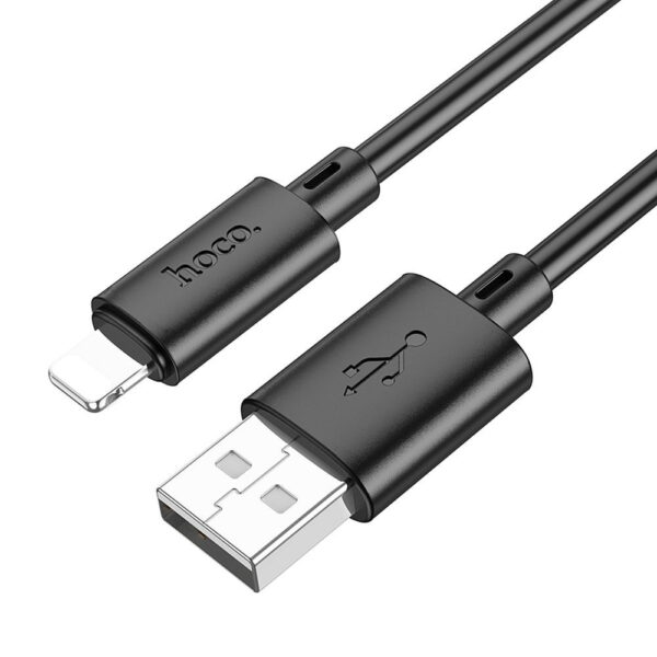 Cable USB HOCO to iPhone Lightning 8-pin 2,4A Gratifed X88 black 6931474783301