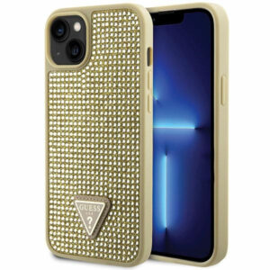 Guess iPhone 14 Plus (6.7') GUHCP14MHDGTPD hardcase Rhinestone Triangle gold 3666339120061