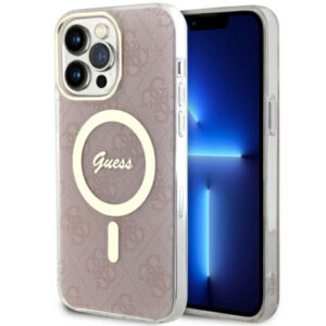 Guess iPhone 13 Pro Max (6.7') GUHMP13XH4STP hardcase Magsafe IML 4G pink 3666339127367