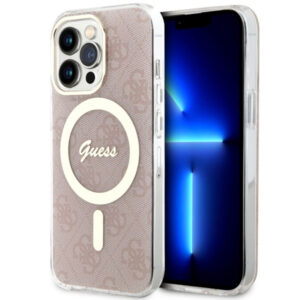 Guess iPhone 13 Pro (6.1') GUHMP13LH4STP hardcase Magsafe IML 4G pink 3666339127350