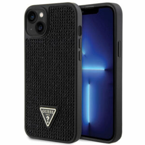 Guess iPhone 14 Plus (6.7') GUHCP14MHDGTPK hardcase Rhinestone Triangle black 3666339120023