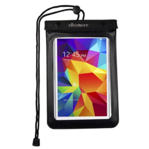 Waterproof case for phone/ tablet to 8 inches black 7426825349781