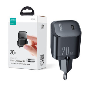 Mini charger Joyroom USB C 20W PD with cable USB C - Lightning JR-TCF02 black 6956116742447