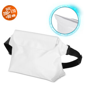 Waterproof waist bag PVC white 9145576276761