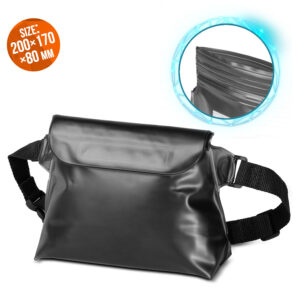 Waterproof waist bag PVC black 9145576276709