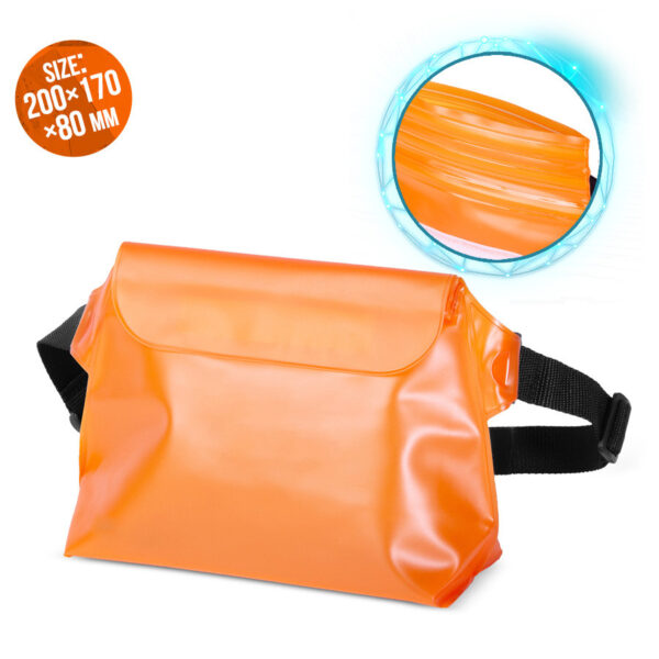 Waterproof waist bag PVC orange 9145576276785