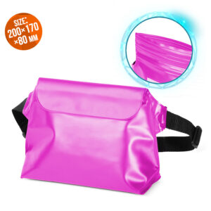 Waterproof waist bag PVC pink 9145576276730