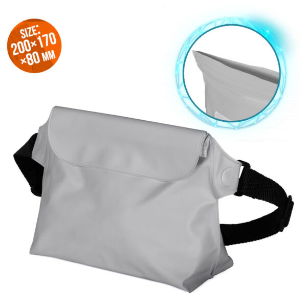 Waterproof waist bag PVC gray 9145576276778