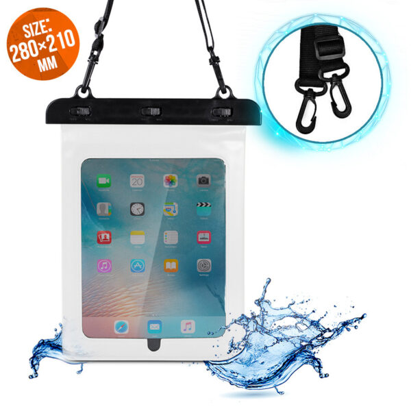 Waterproof tablet case PVC white 9145576276693