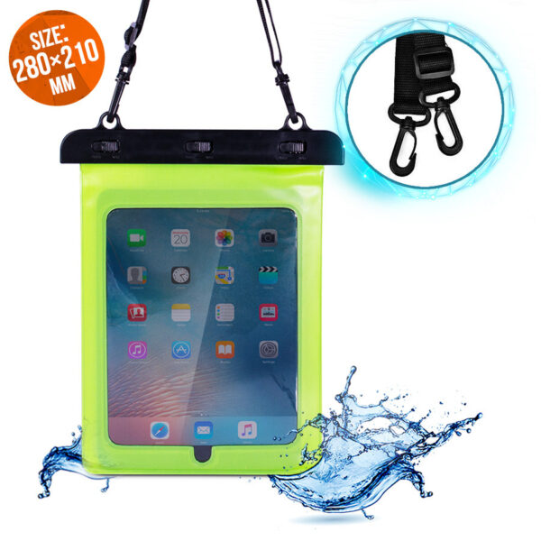 Waterproof tablet case PVC green 9145576276648